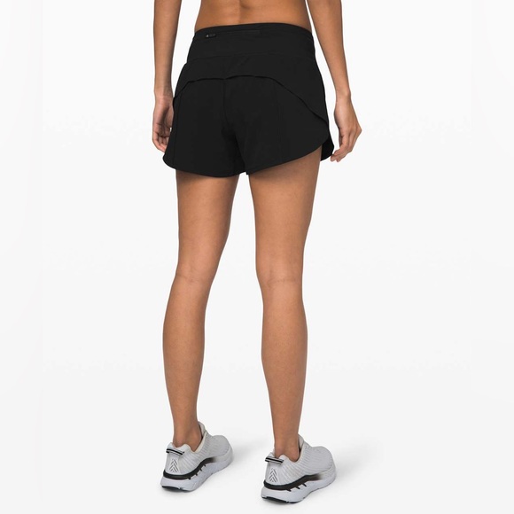 Lululemon Speed Up Mid-Rise Short 4” Black Size 6 EUC - Picture 4 of 7
